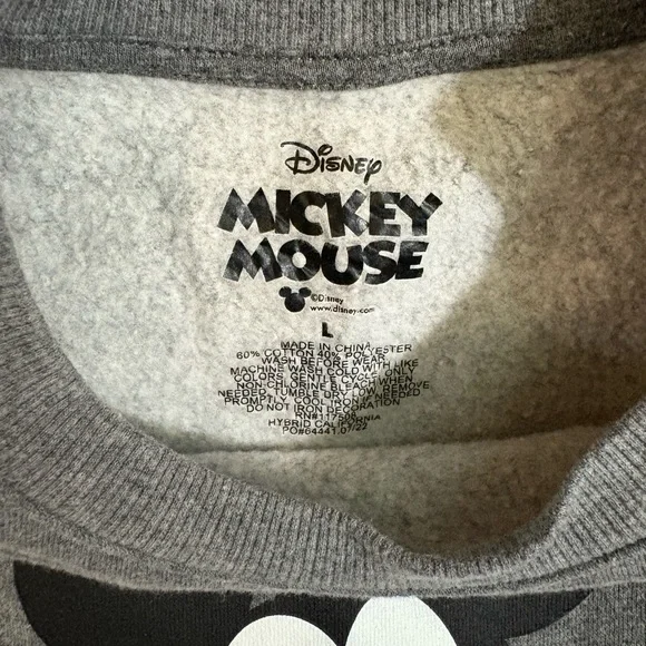 Disney Gray Mickey Mouse Sweatshirt - Picture 3 of 3